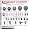 Service Caster 3.5'' Gray Poly Swivel 1-7/8'' Expanding Stem Caster with Brake SCC-EX20S3514-PPUB-TLB-178 - alternate 4